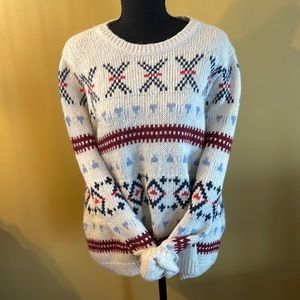 Fair isles oversized sweater